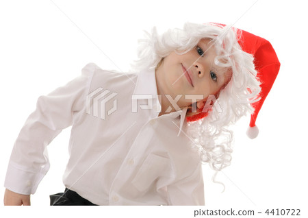 child in a hat santa claus 4410722