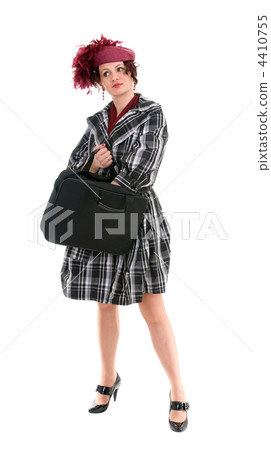the woman is with a bag 4410755