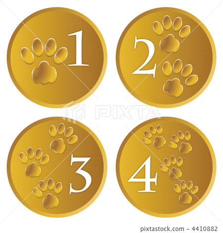 Paw numbering gold (part 2) Paw numbering gold (part 2) 4410882