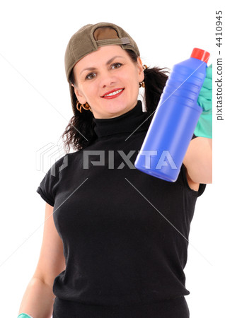 woman with red and blue bottle woman with red and blue bottle 4410945