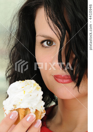 woman with cake woman with cake 4410946