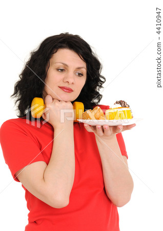 woman with dumbbells woman with dumbbells 4410947