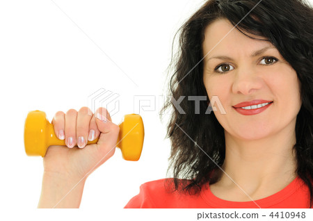woman with dumbbells woman with dumbbells 4410948
