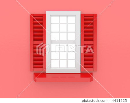 Closed window and shooters 4411325