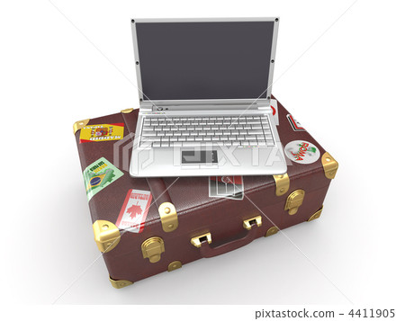 Laptop and suitcase Laptop and suitcase 4411905