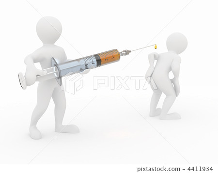 Men with syringe Men with syringe 4411934