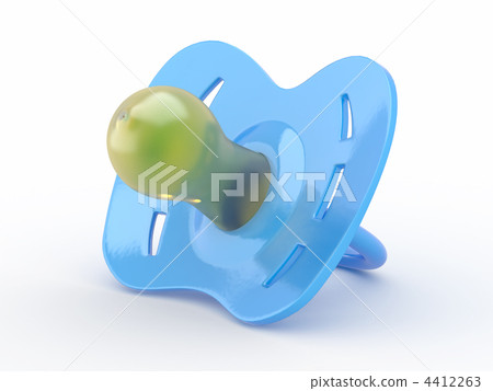 Baby's dummy on white isolated background. 3d Baby's dummy on white isolated background. 3d 4412263