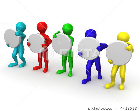 five men with space for text 4412518