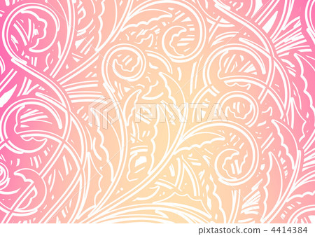 蔓藤花紋 葉子 葉 4414384