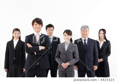 Six business teams in suit Six business teams in suit 4415323