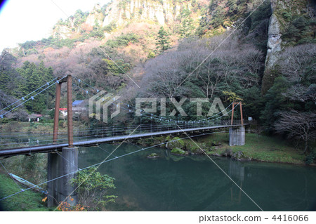 立川海峽島根縣出雲市縣立自然公園天然紀念碑吊橋 立川海峽島根縣出雲市縣立自然公園天然紀念碑吊橋 4416066