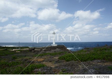 Okinawa residual light point lighthouse Okinawa residual light point lighthouse 4417098