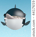 killer whale, 3d, three dimensional 4417659
