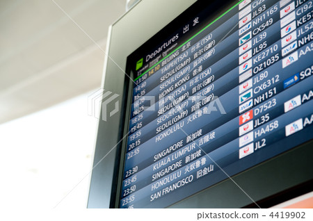 electric bulletin board, schedule, timetable 4419902