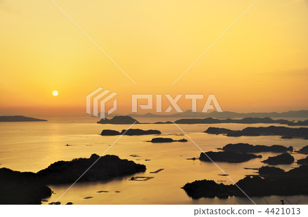 Kujuku-jima晚上視圖 Kujuku-jima晚上視圖 4421013