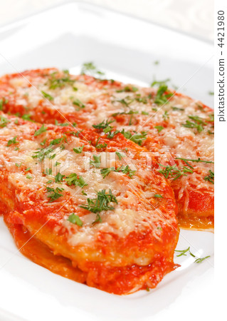 Aubergines with parmesan cheese Aubergines with parmesan cheese 4421980
