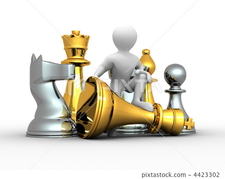 Men with chess Men with chess 4423302