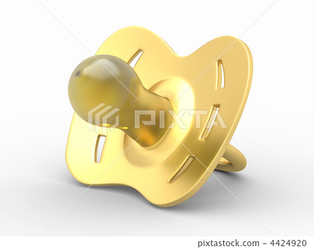 Baby's dummy on white isolated background. 3d Baby's dummy on white isolated background. 3d 4424920