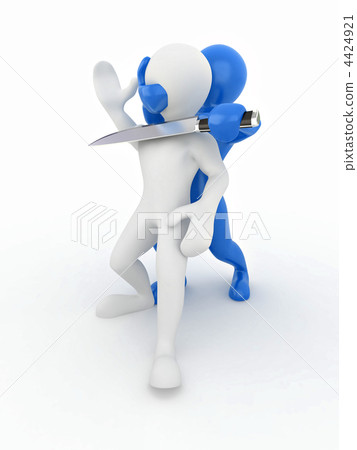 Hostage. Two men on white isolated background Hostage. Two men on white isolated background 4424921