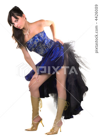 Sexual girl on white background 4426089