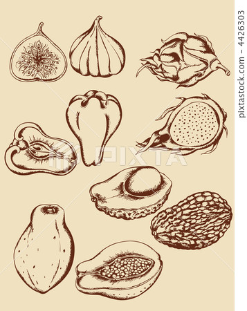 vintage tropical fruits vintage tropical fruits 4426303