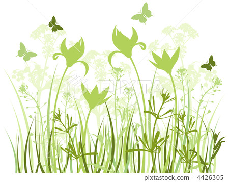 green floral background green floral background 4426305