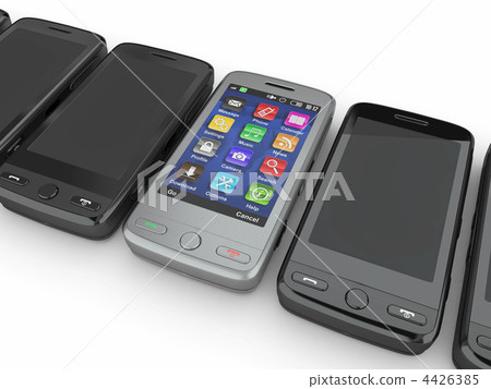Mobile phones. 3d Mobile phones. 3d 4426385