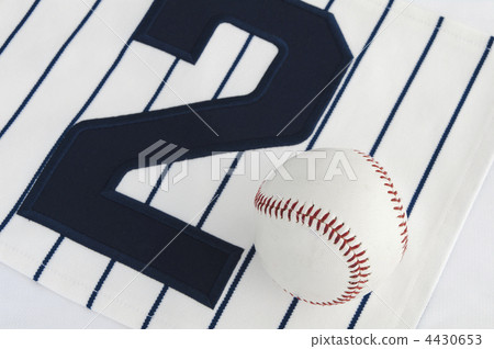 Baseball ball and shirt number 4430653
