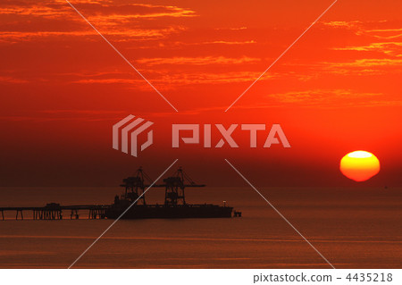 Sunset on Mediterranean Sea. 4435218