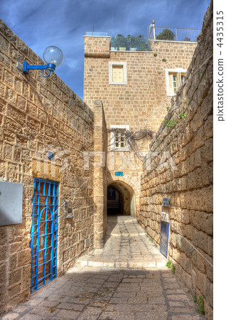 Old street of Jaffa, Israel. 4435315
