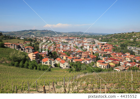 Aerial view on Alba, Italy. 4435552