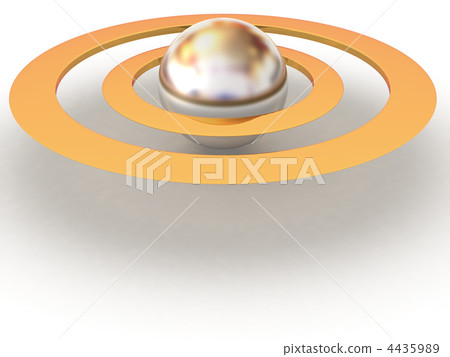 Abstract structure. 3d 4435989