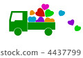 Truck carrying hearts 4437799