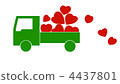 Truck carrying hearts 4437801