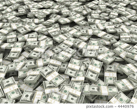 Wealth. Background from packs of dollar. 3d Wealth. Background from packs of dollar. 3d 4440976