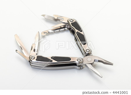 Steel pliers folding multi tool opened 4441001