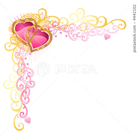 Heart of love / Vector Corner / Valentine's Day Heart of love / Vector Corner / Valentine's Day 4442102
