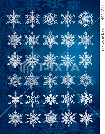 30 unique snowflakes in all / 6 different sets 30 unique snowflakes in all / 6 different sets 4442221