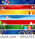 Christmas banners  with space for your text 4442293