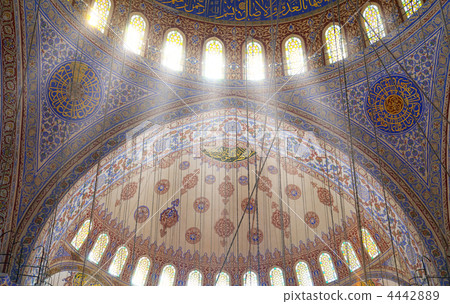 Interior of the Blue Mosque /  Istanbul, Turkey 4442889
