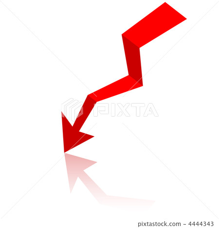 Origami arrow paper,  vector illustration. 4444343