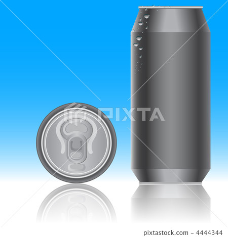 Aluminum packaging for beverages. Vector. 4444344