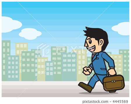Walking businessman Walking businessman 4445569
