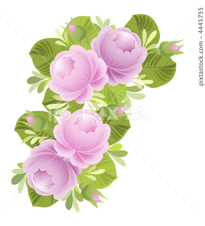 Meissen style pink rose arrangement button Meissen style pink rose arrangement button 4445755