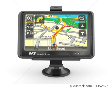Navigation system. Gps. 3d Navigation system. Gps. 3d 4452323