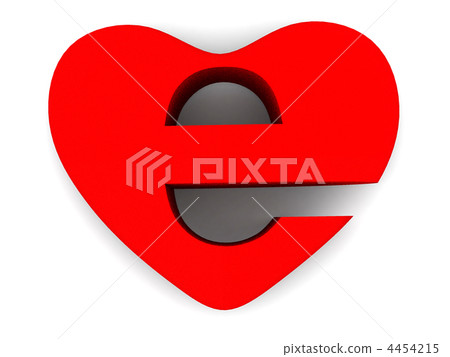 Symbol of internet as heart 4454215