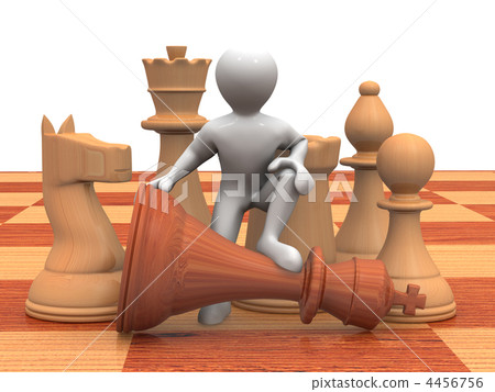 Men with chess 4456756