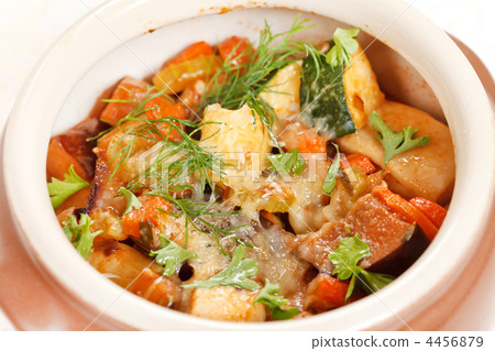 meat and vegetables in the pot meat and vegetables in the pot 4456879