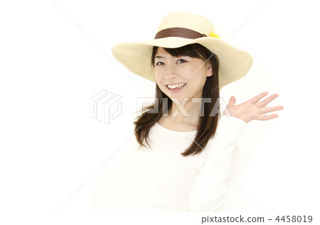 戴草帽的婦女 戴草帽的婦女 4458019