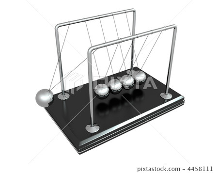 PPendulum on white background. 3d PPendulum on white background. 3d 4458111